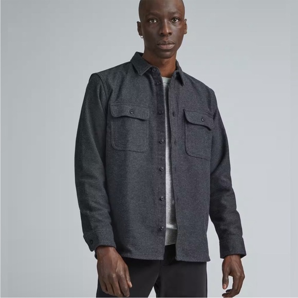Everlane Other - Everlane Men’s Charcoal Grey The Heavyweight Overshirt Flannel Uniform